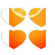 Магнитные фотопазлы Сердце 50 на 50 набор 4 штуки 