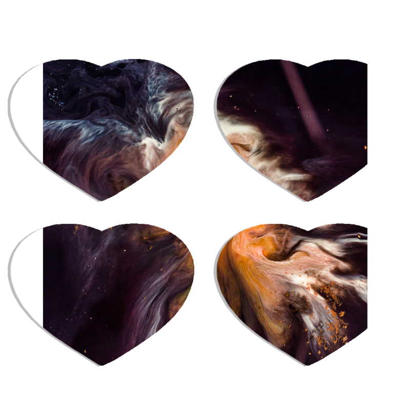 Магнитные фотопазлы Сердце 50 на 50 набор 4 штуки 