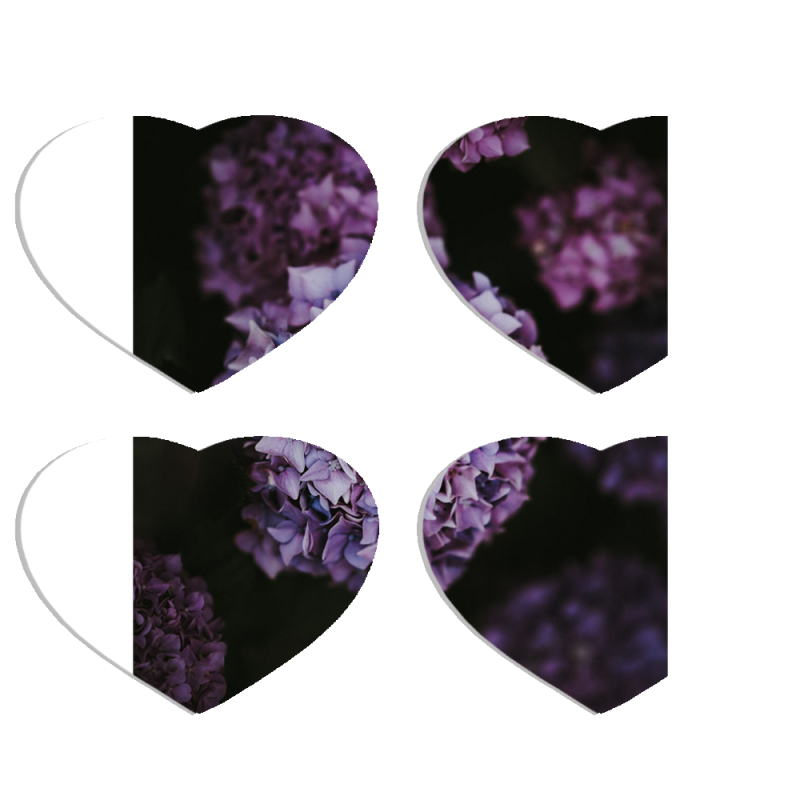 Магнитные фотопазлы Сердце 50 на 50 набор 4 штуки 