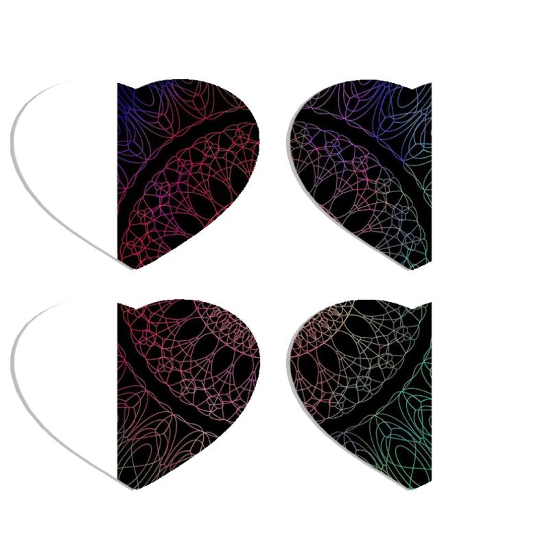 Магнитные фотопазлы Сердце 50 на 50 набор 4 штуки 