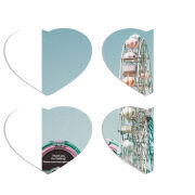 Магнитные фотопазлы Сердце 50 на 50 набор 4 штуки 