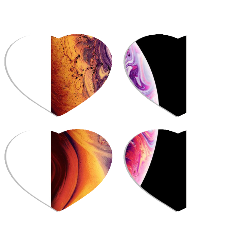 Магнитные фотопазлы Сердце 50 на 50 набор 4 штуки 