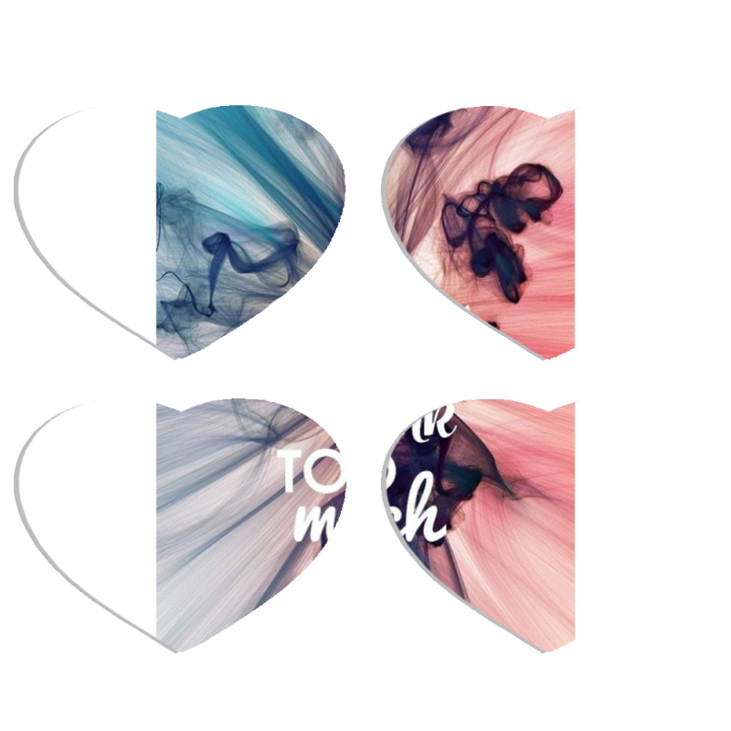 Магнитные фотопазлы Сердце 50 на 50 набор 4 штуки 