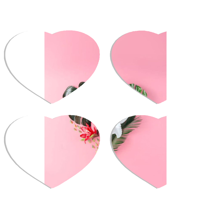 Магнитные фотопазлы Сердце 50 на 50 набор 4 штуки 