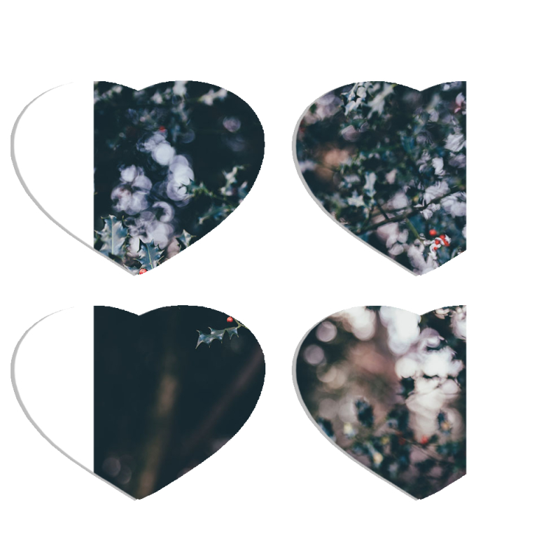 Магнитные фотопазлы Сердце 50 на 50 набор 4 штуки 