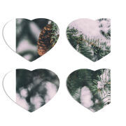 Магнитные фотопазлы Сердце 50 на 50 набор 4 штуки 