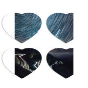 Магнитные фотопазлы Сердце 50 на 50 набор 4 штуки Night Lights