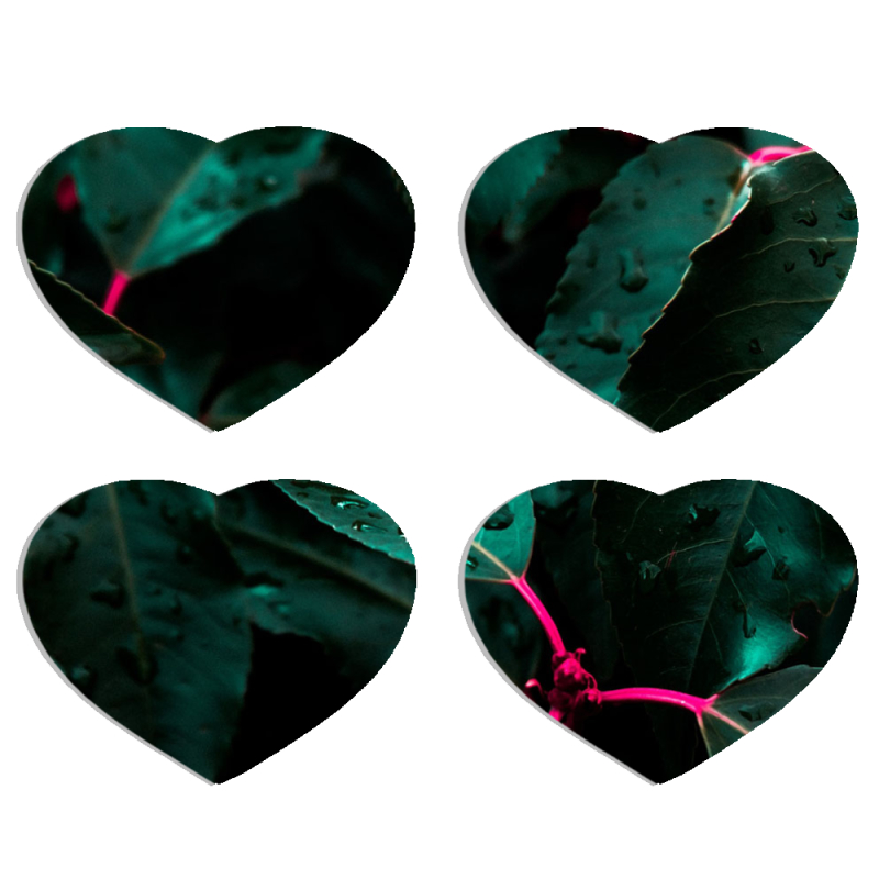 Магнитные фотопазлы Сердце 50 на 50 набор 4 штуки 
