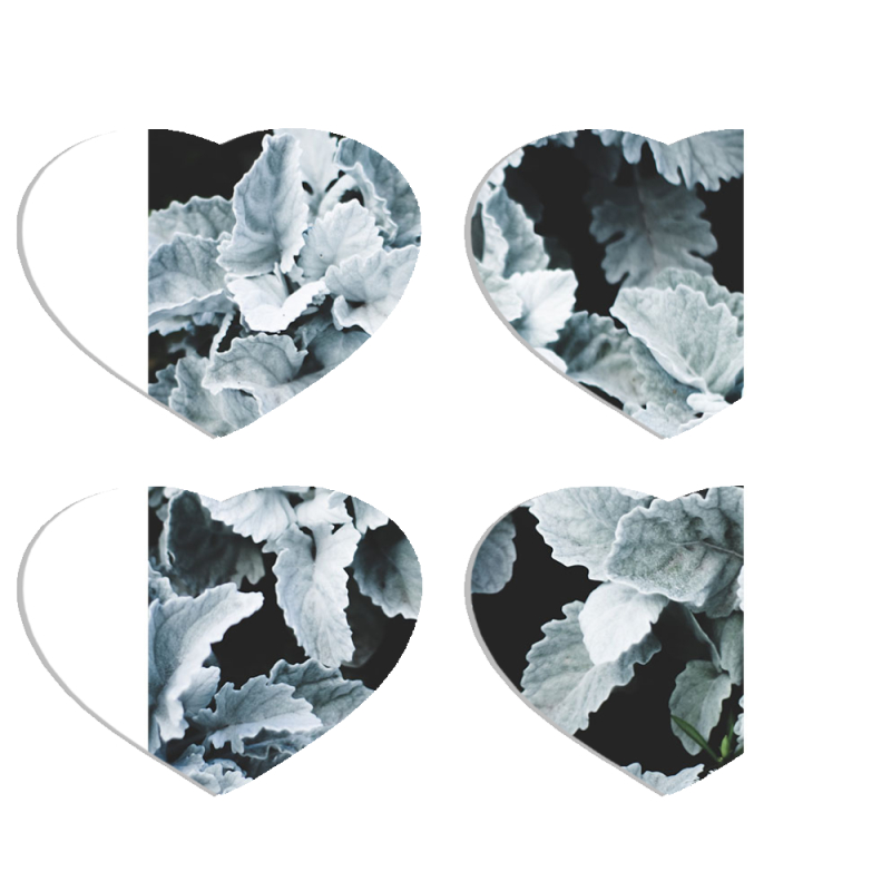 Магнитные фотопазлы Сердце 50 на 50 набор 4 штуки 