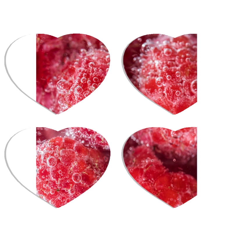 Магнитные фотопазлы Сердце 50 на 50 набор 4 штуки 