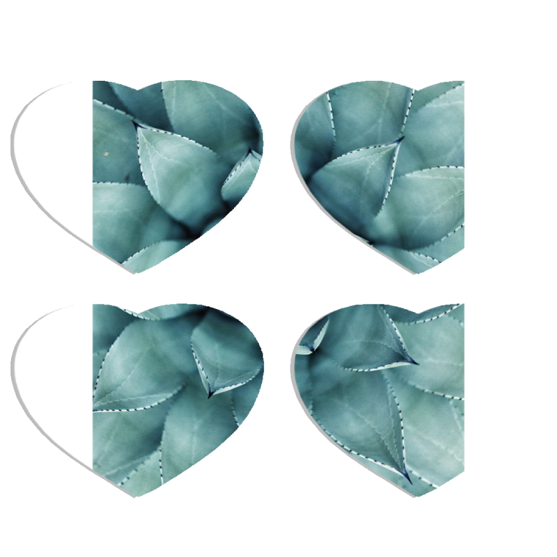 Магнитные фотопазлы Сердце 50 на 50 набор 4 штуки 