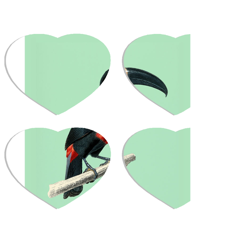 Магнитные фотопазлы Сердце 50 на 50 набор 4 штуки 