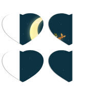 Магнитные фотопазлы Сердце 50 на 50 набор 4 штуки Mumintroll