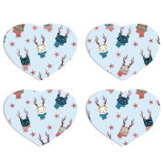 Магнитные фотопазлы Сердце 50 на 50 набор 4 штуки 