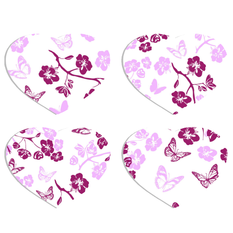 Магнитные фотопазлы Сердце 50 на 50 набор 4 штуки 