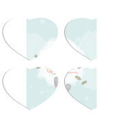 Магнитные фотопазлы Сердце 50 на 50 набор 4 штуки 