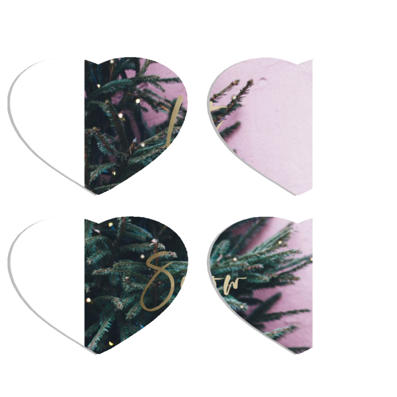 Магнитные фотопазлы Сердце 50 на 50 набор 4 штуки 