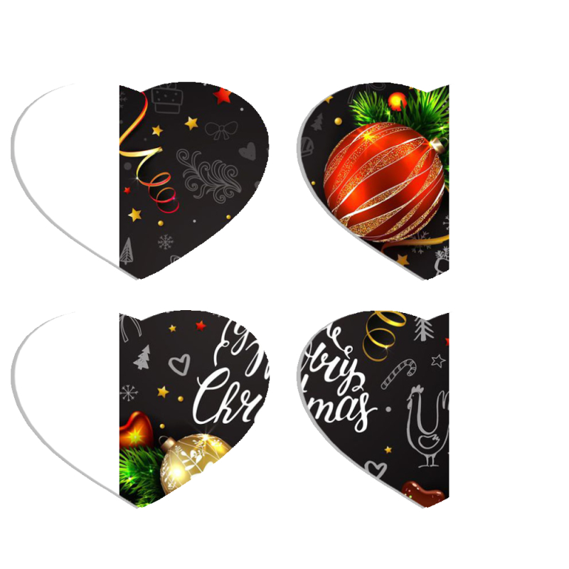 Магнитные фотопазлы Сердце 50 на 50 набор 4 штуки 