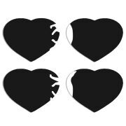 Магнитные фотопазлы Сердце 50 на 50 набор 4 штуки 