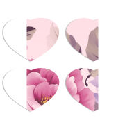 Магнитные фотопазлы Сердце 50 на 50 набор 4 штуки 