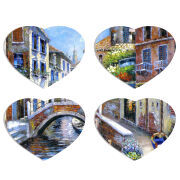 Магнитные фотопазлы Сердце 50 на 50 набор 4 штуки 