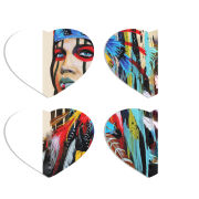 Магнитные фотопазлы Сердце 50 на 50 набор 4 штуки 