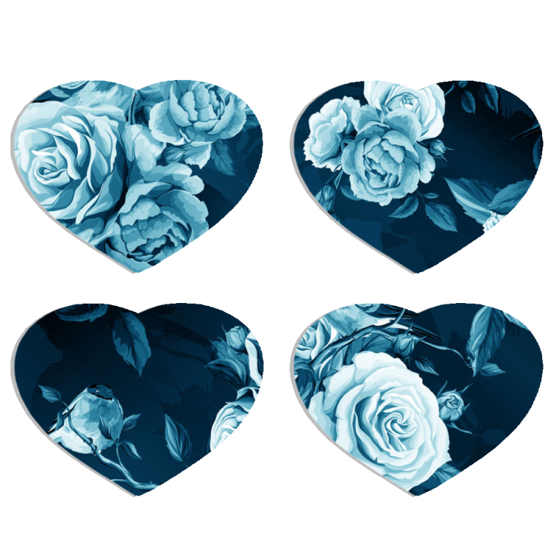 Магнитные фотопазлы Сердце 50 на 50 набор 4 штуки 