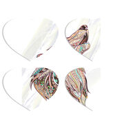 Магнитные фотопазлы Сердце 50 на 50 набор 4 штуки 