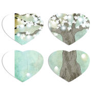 Магнитные фотопазлы Сердце 50 на 50 набор 4 штуки 