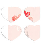 Магнитные фотопазлы Сердце 50 на 50 набор 4 штуки 