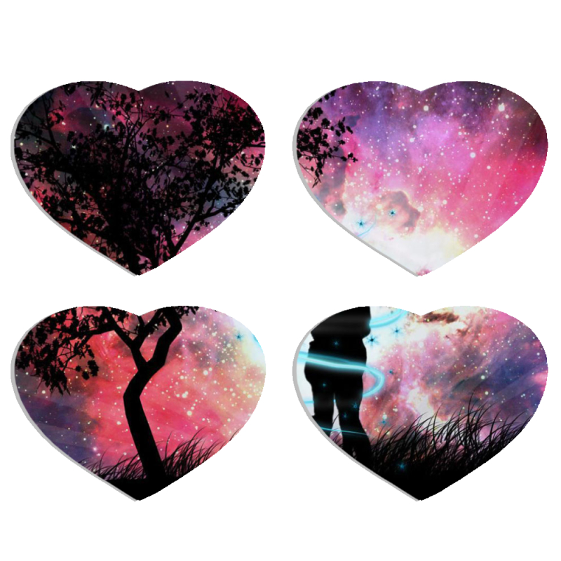 Магнитные фотопазлы Сердце 50 на 50 набор 4 штуки 