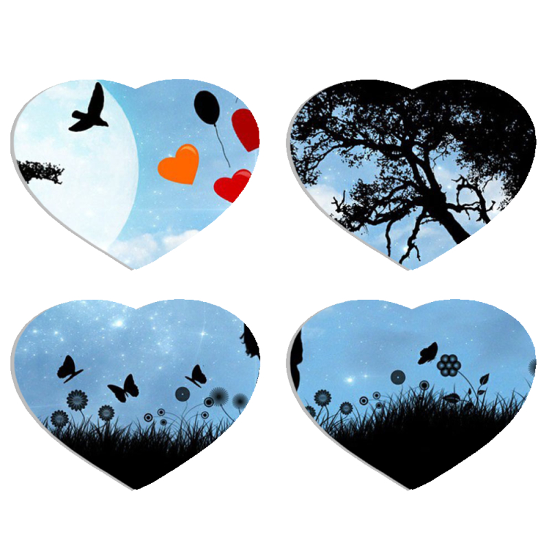 Магнитные фотопазлы Сердце 50 на 50 набор 4 штуки 