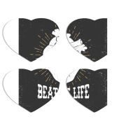 Магнитные фотопазлы Сердце 50 на 50 набор 4 штуки 