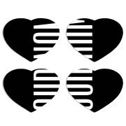 Магнитные фотопазлы Сердце 50 на 50 набор 4 штуки 