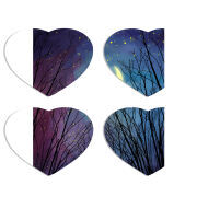 Магнитные фотопазлы Сердце 50 на 50 набор 4 штуки 