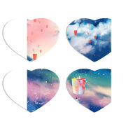 Магнитные фотопазлы Сердце 50 на 50 набор 4 штуки Sky Lanterns