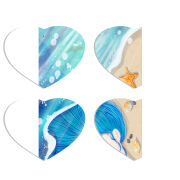 Магнитные фотопазлы Сердце 50 на 50 набор 4 штуки Sea Girl