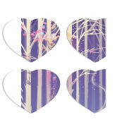 Магнитные фотопазлы Сердце 50 на 50 набор 4 штуки 