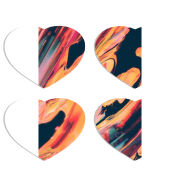 Магнитные фотопазлы Сердце 50 на 50 набор 4 штуки 