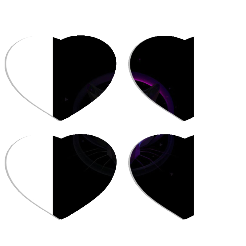 Магнитные фотопазлы Сердце 50 на 50 набор 4 штуки 