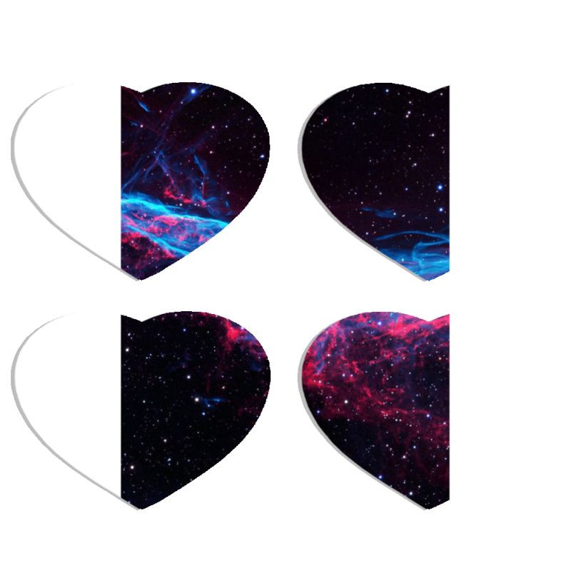 Магнитные фотопазлы Сердце 50 на 50 набор 4 штуки 
