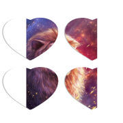 Магнитные фотопазлы Сердце 50 на 50 набор 4 штуки 