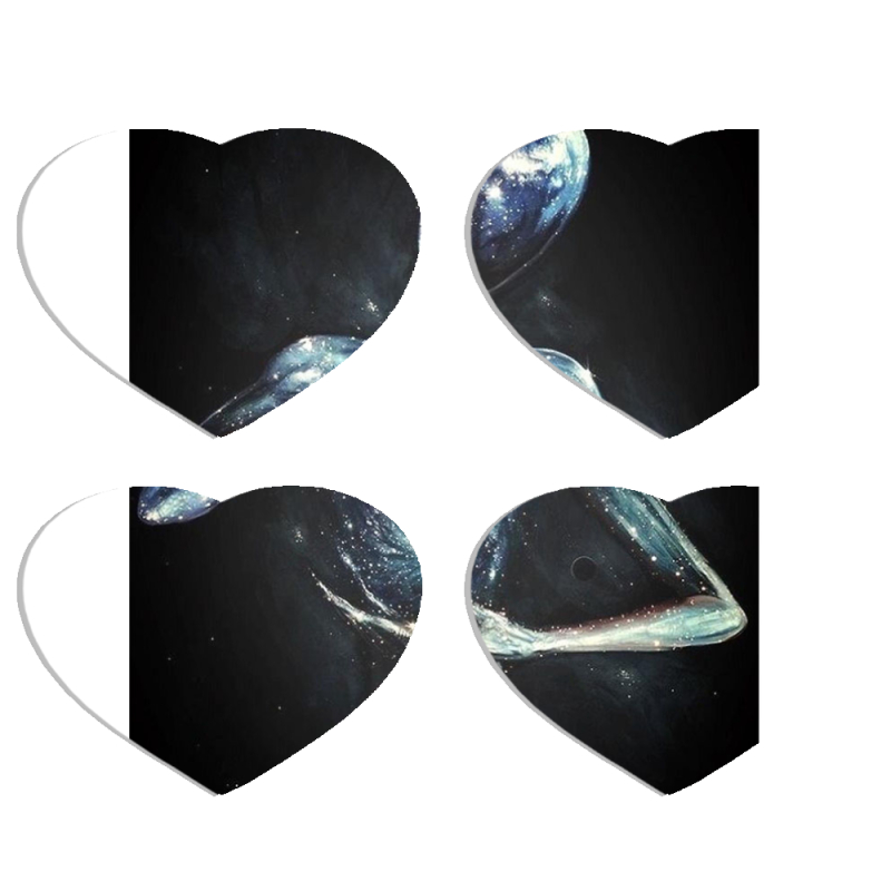 Магнитные фотопазлы Сердце 50 на 50 набор 4 штуки 