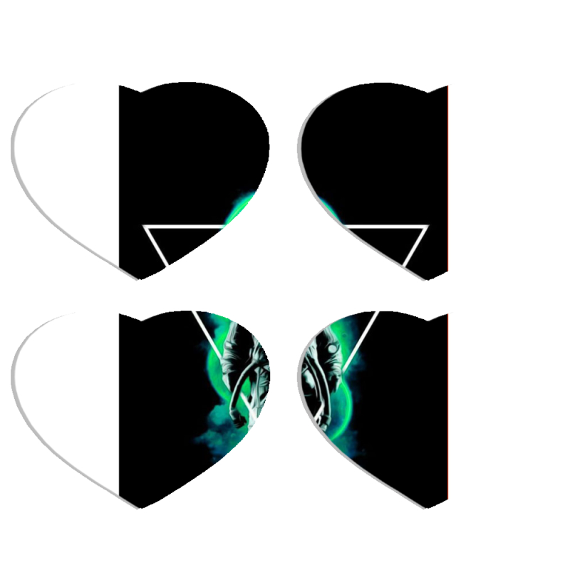 Магнитные фотопазлы Сердце 50 на 50 набор 4 штуки 