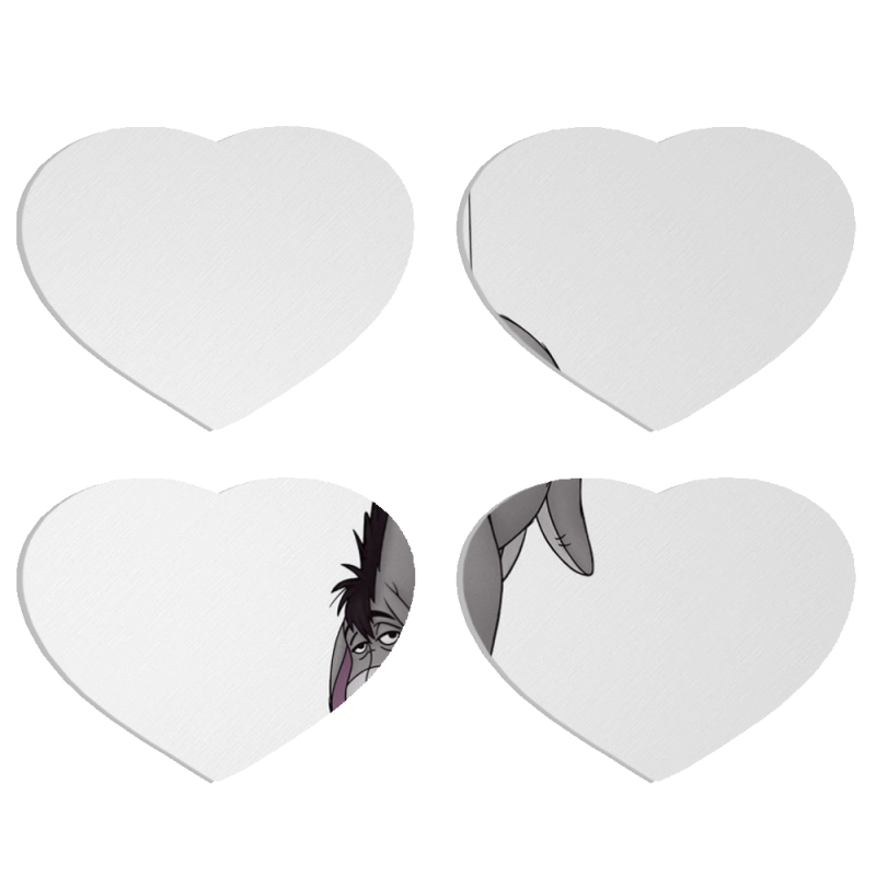 Магнитные фотопазлы Сердце 50 на 50 набор 4 штуки 