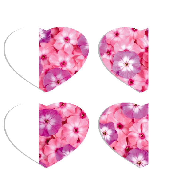 Магнитные фотопазлы Сердце 50 на 50 набор 4 штуки 