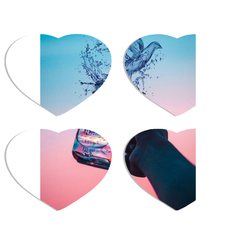 Магнитные фотопазлы Сердце 50 на 50 набор 4 штуки 