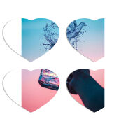 Магнитные фотопазлы Сердце 50 на 50 набор 4 штуки 