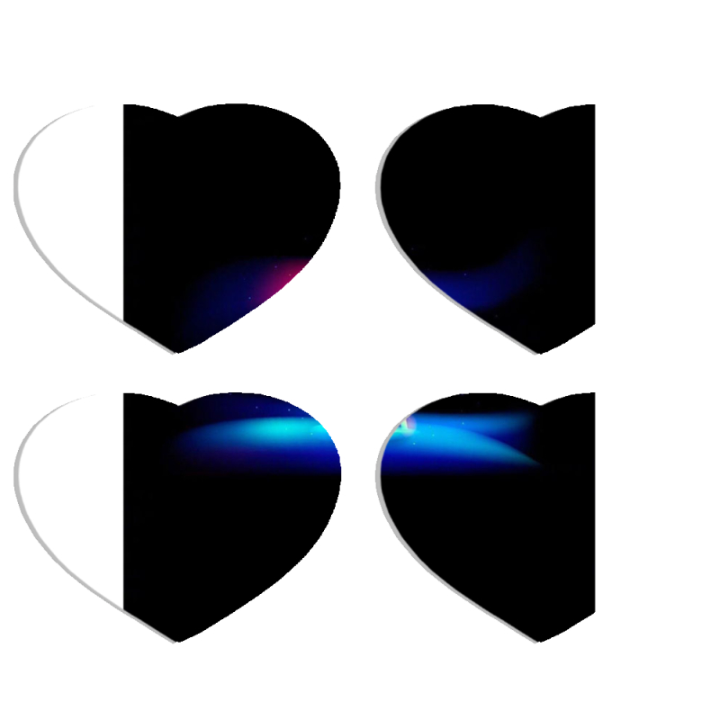 Магнитные фотопазлы Сердце 50 на 50 набор 4 штуки 