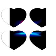 Магнитные фотопазлы Сердце 50 на 50 набор 4 штуки 